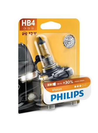 Autožárovka HB4 Philips 9006PRB1, Vision, 1ks v balení - poškozený obal