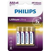 Baterie Philips FR03LB4A/10 Lithiová Ultra AAA 4ks