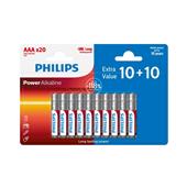 Baterie Philips LR03P16F/10 Power Alkalické AAA 10+10  ks