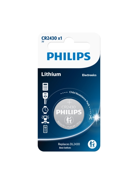 Batterie Philips CR2430/00B lithiová 3.0V knoflíková