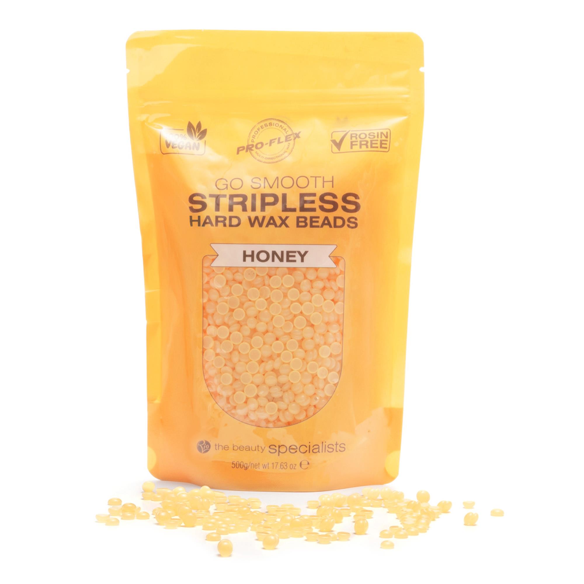 RIO Stripless hard wax beads 5x100g, HONEY